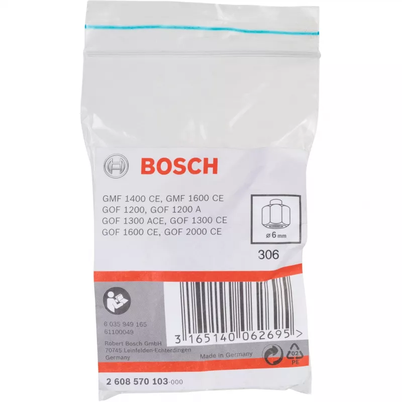 Pinças de aperto Bosch 2608570103 diâmetro 6 mm