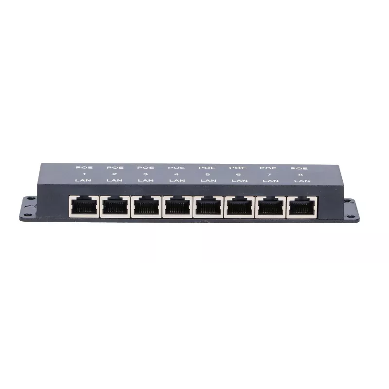 Injetor PoE Extralink 8 portas, 8x 100 Mb/s RJ45