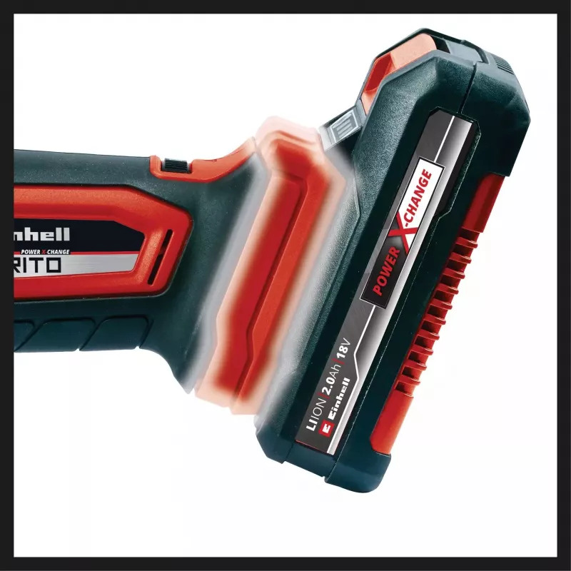 Ferramenta multifunções a bateria Power X-Change VARRITO, 18 Volt (vermelho/preto, sem bateria e carregador, incl. acessórios)
