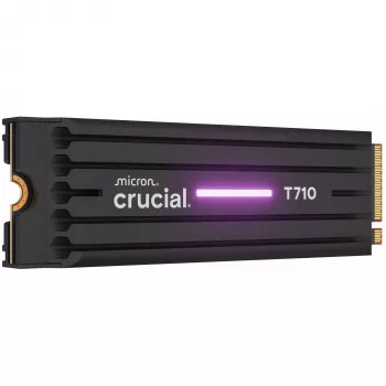 SSD CRUCIAL T710 4 TB M.2 PCIe 5.0 NVMe — 4000 GB, leitura 14500 MB/s, escrita 13800 MB/s