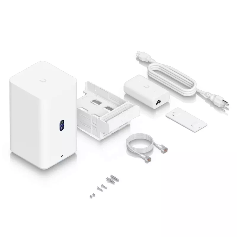 Ubiquiti UNAS-2-W Unifi NAS 2X 3.5 gavetas HDD, 2,5 GbE, USB-C, adaptador PoE++