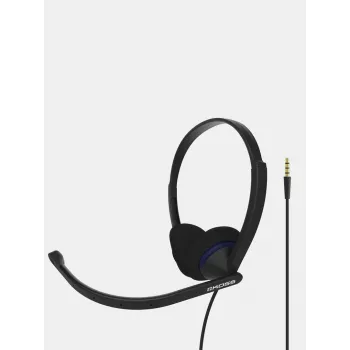 Headset Koss CS200i com fios arco de cabeça escritório/call center preto