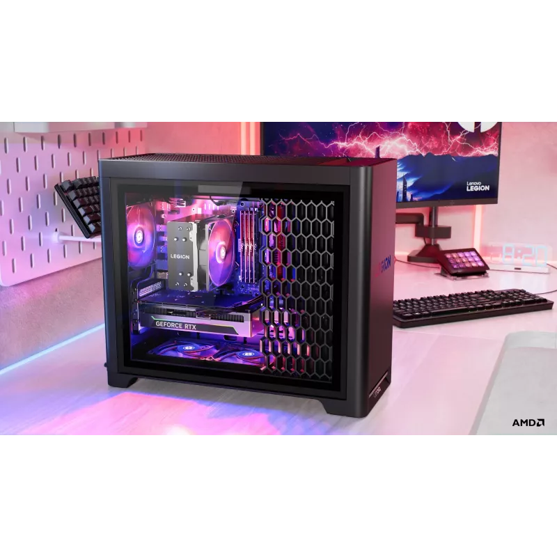Lenovo Legion | T5 30AGB10 | Desktop | Torre | AMD Ryzen 7 | 7700X | 32 (2x16GB) GB | UDIMM DDR5 | 512 GB | NVIDIA GeForce RTX 5070 | Sem teclado | Windows 11 Pro | Garantia 24 meses