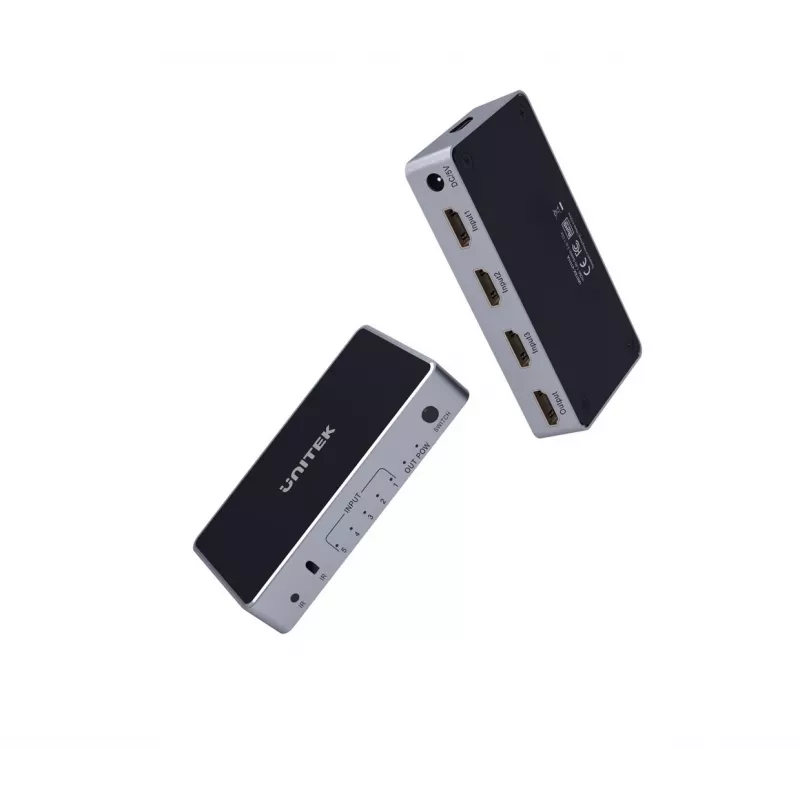 Comutador de vídeo HDMI Unitech V1110A 4K 1.4b 5V 1A