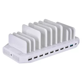 Organizador com estação de carregamento UNITEK Y-2190 de pé branco