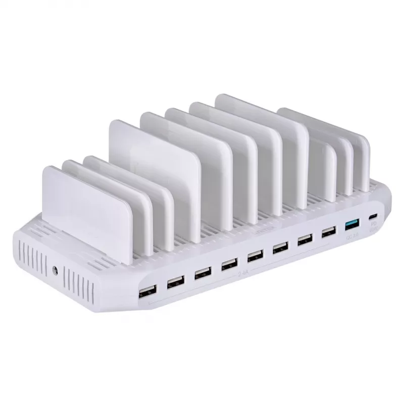 Organizador com estação de carregamento UNITEK Y-2190 de pé branco