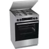 Gorenje GKS6C71XF Fogão independente com forno prateado