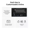 Teclado mecânico Keychron K4 HE com Gateron Double‑Rail Magnetic Nebula Switches, sem fios, preto, layout US