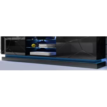 Cama iluminação para móvel de TV QIU 200 azul