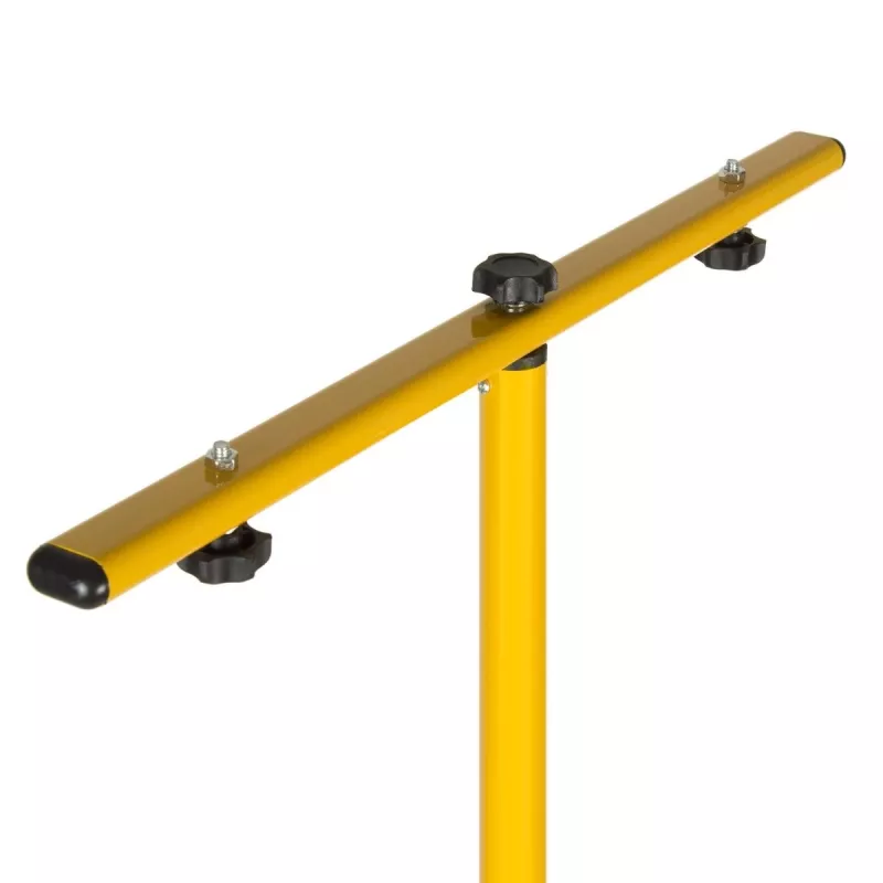 Tripé MACLEAN MCE583 altura ajustável para projetores, estrutura metálica, amarelo