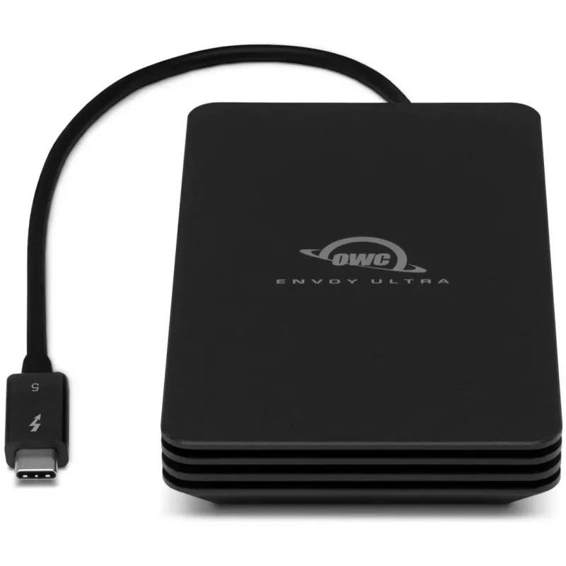 OWC Envoy Ultra - SSD - 2 TB - externo (portátil) - M.2 NVMe (M.2 NVMe) - Thunderbolt 5 (conector USB-C) - Preto (OWCTB5ENVU02)