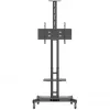 Hagor 8209 HP Twin Stand suporte móvel de chão para ecrãs de 32-55 polegadas (81-140 cm), 45 kg, regulável em altura, preto