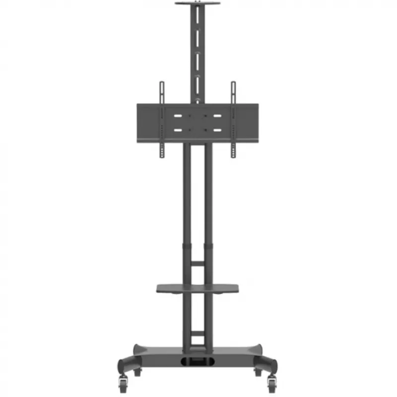 Hagor 8209 HP Twin Stand suporte móvel de chão para ecrãs de 32-55 polegadas (81-140 cm), 45 kg, regulável em altura, preto