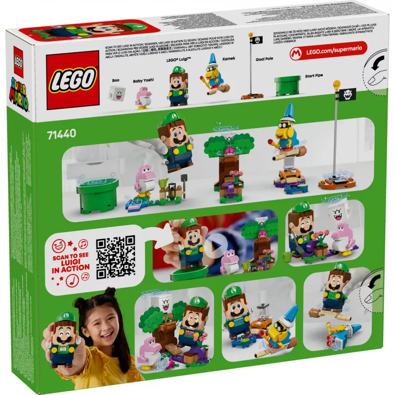 Conjunto de construção LEGO 71440 Super Mario figura interativa LEGO Luigi