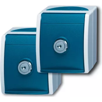 Acessório Busch Jaeger alimentação tomada CEE 7/3 azul - cinzento (2083-0-0816)