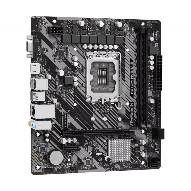 ASRock H610M-HVS/M.2 R2.0 DDR4 LGA1700 placa-mãe Micro-ATX