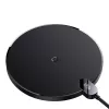Carregador Baseus CCED000001 para dispositivos móveis auscultadores, smartphone preto USB carregamento sem fios para interior