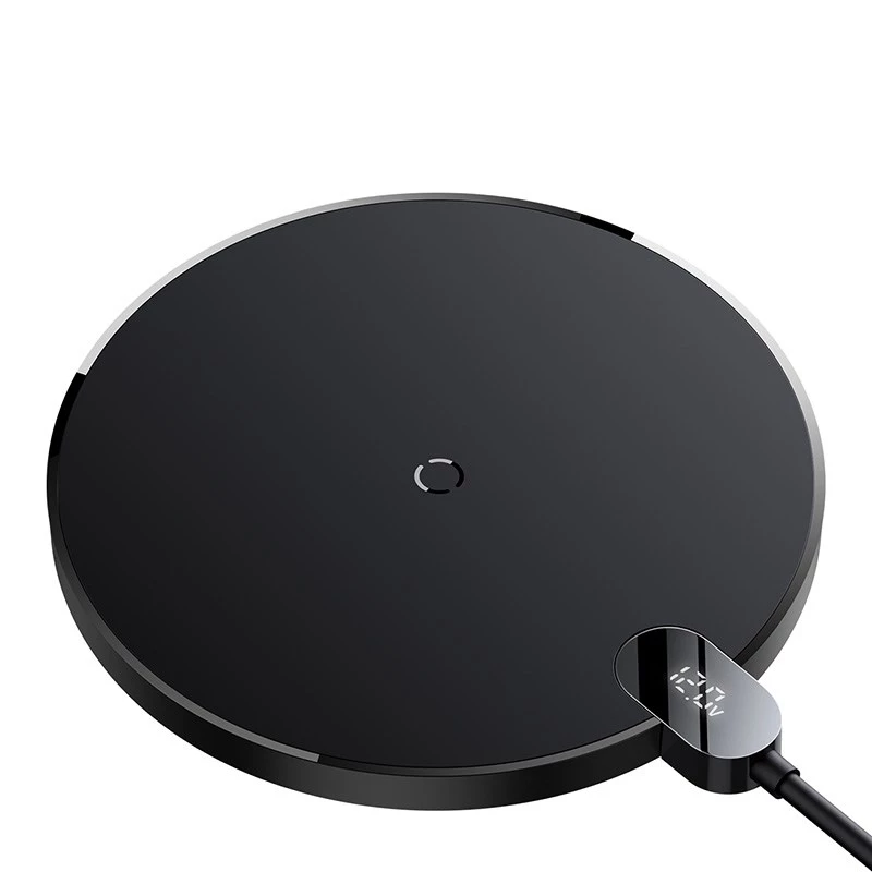 Carregador Baseus CCED000001 para dispositivos móveis auscultadores, smartphone preto USB carregamento sem fios para interior