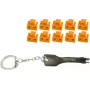 Bloqueador de porta RJ45 ShiverPeaks BS08-01035 — 1 chave, 10 bloqueadores cor de laranja