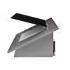 AKPO WK-4 Nero Eco 60 exaustor de parede, 60 cm, LED linear, cinzento / vidro preto