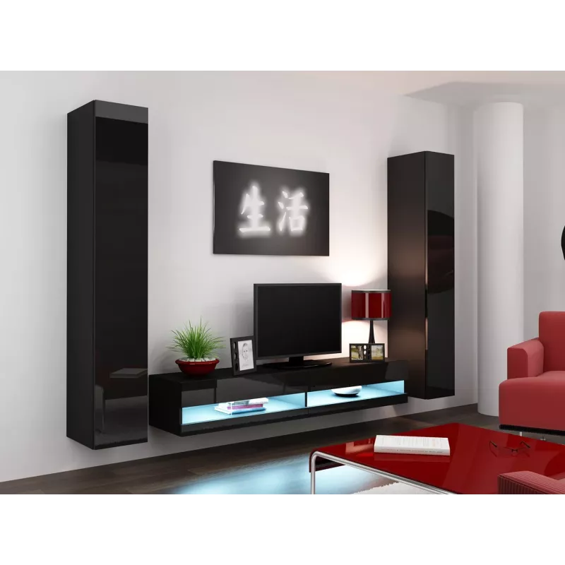 Suporte de TV Cama VIGO novo 30/180/40 preto/preto brilhante