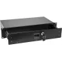 Gaveta para rack Omnitronic SN-2 2U com fechadura – gaveta de 2U extraível para racks de 19 polegadas
