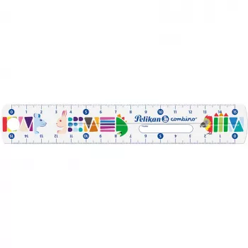 Régua Pelikan 811224 150 mm plástico multicolor