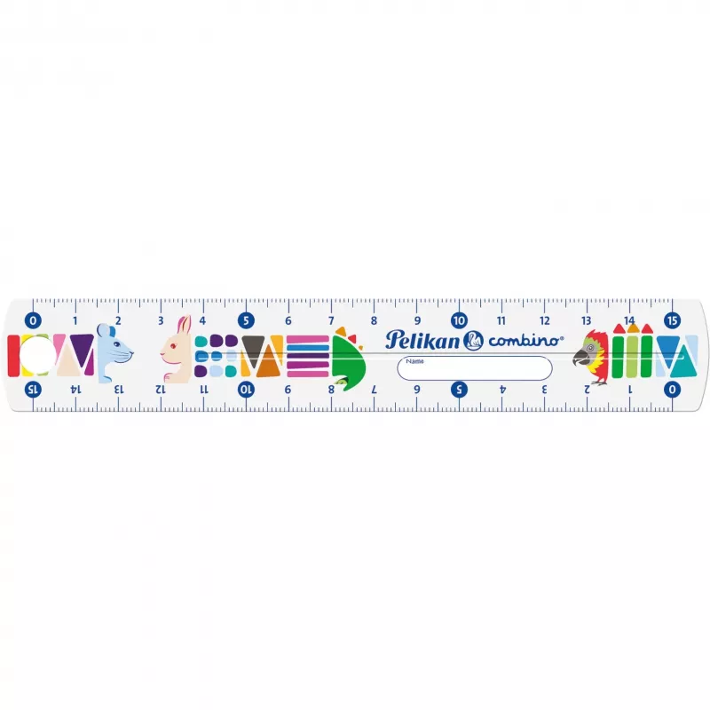 Régua Pelikan 811224 150 mm plástico multicolor