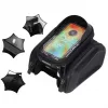 Extralink Bolsa de bicicleta, bolsa de quadro impermeável com capa para telemóvel