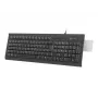 Teclado Natec Moray ES com leitor de cartões de identificação inteligentes, layout espanhol
