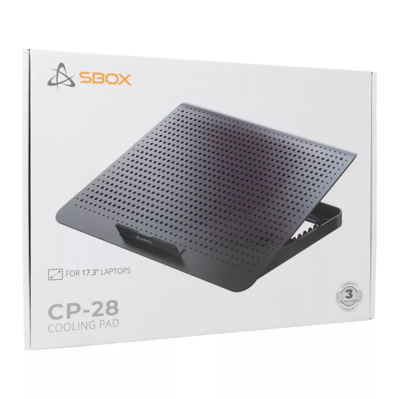 Base de arrefecimento Sbox CP-28 para portáteis de 17,3 polegadas