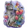 Puzzle de madeira Gato da Primavera (150 peças)
