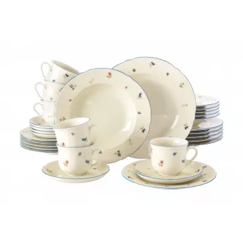 Serviço de mesa SELECT Marie-Luise Streublume para 6 pessoas, modelo 001.763364, serviço em porcelana