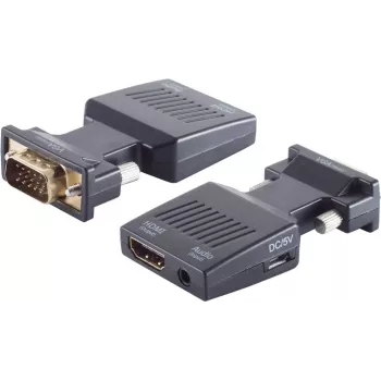 Adaptador de cabo VGA (D-Sub) para HDMI + 3,5 mm ShiverPeaks BS10-01005