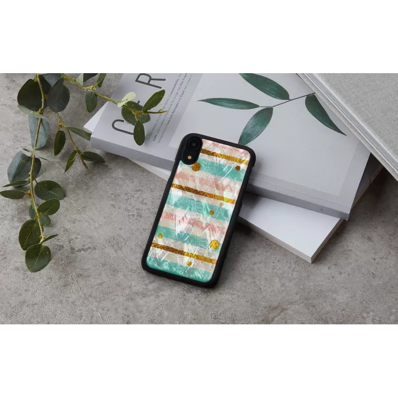 Capa de proteção para telemóvel iKins para iPhone XR — capa de proteção menta e preta