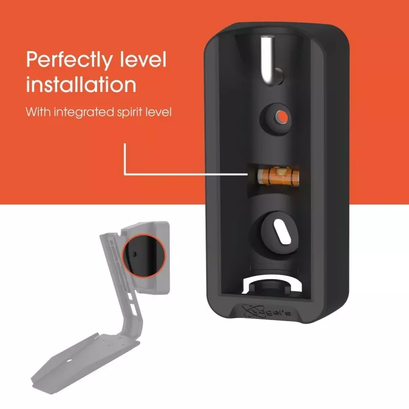 Suporte de parede Vogels | Suporte de parede para coluna para Sonos Era 300 | Inclinável, orientável | Capacidade máxima 7 kg | Preto