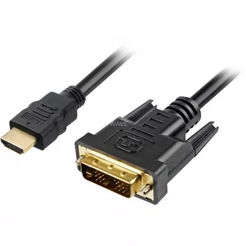 Cabo adaptador Sharkoon - Single Link - HDMI macho para DVI-D macho