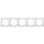 Merten M-Smart 478519 moldura de 5 módulos, branco polar brilhante