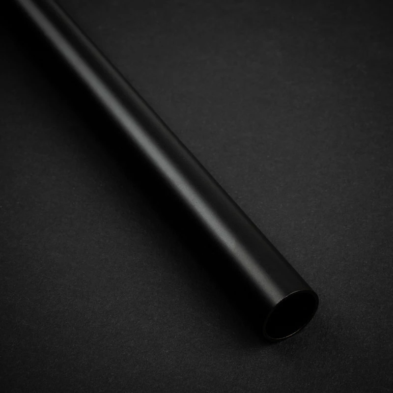 Tubo rígido 14 mm DE, 500 mm — BitsPower Bitspower None Chamfer Latão, preto carvão