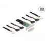 DeLOCK PCI Express 4.0 x16 placa para 4 x SFF-8639 NVMe - Bifurcation - fator de forma Low Profile