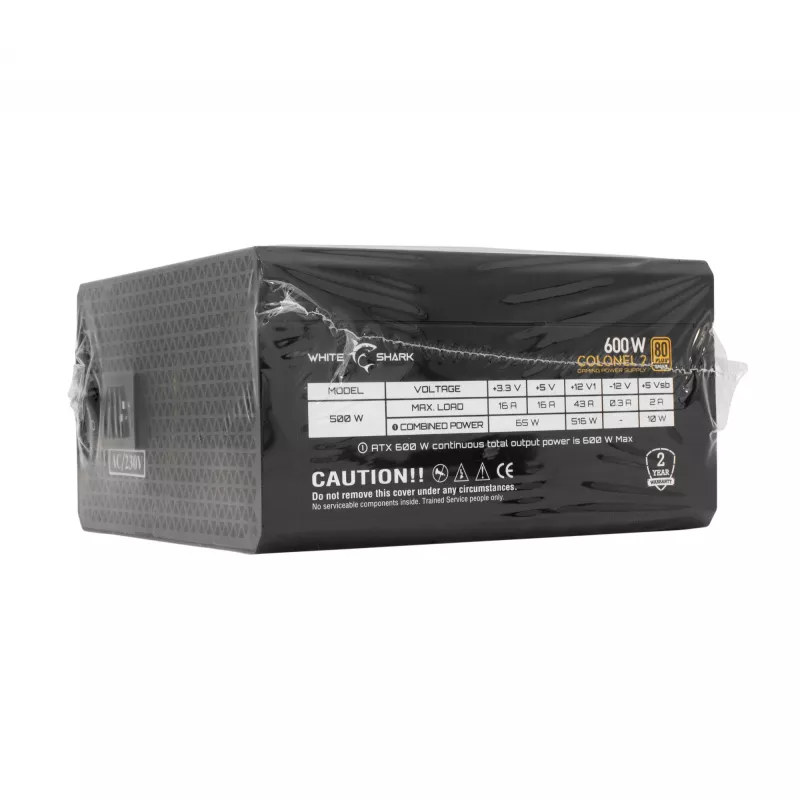 Fonte de alimentação White Shark GPSU-B600S Colonel-2 600W