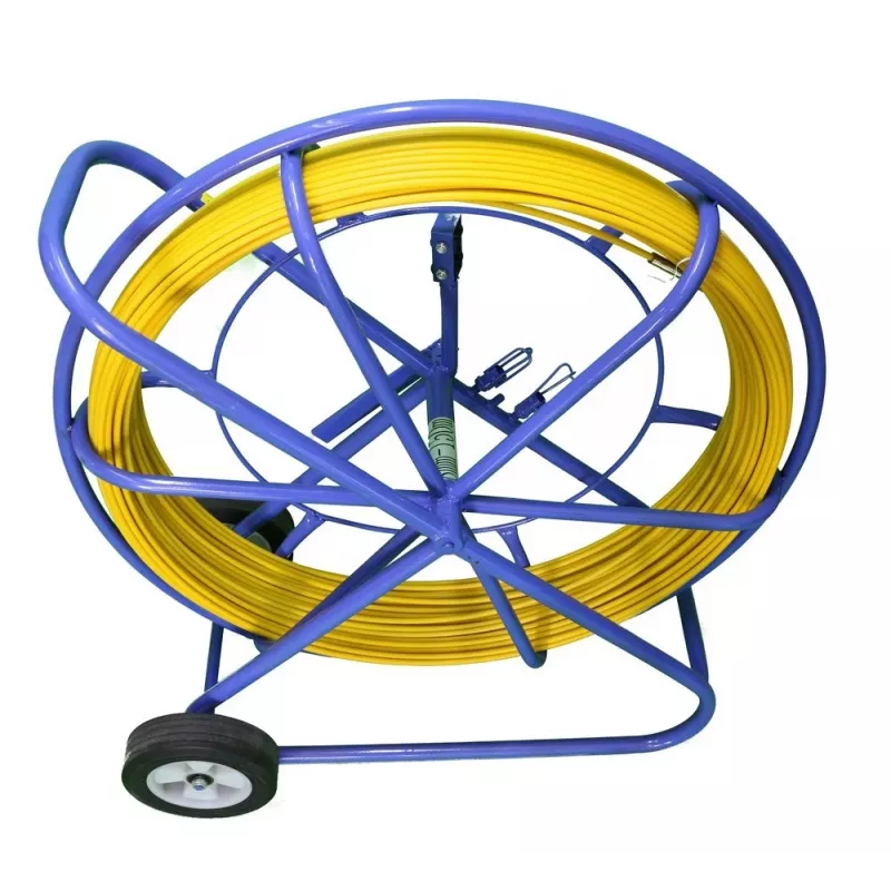 Vareta de passagem de cabos Extralink Pilot 10mm 100m fibra de vidro FRP, diâm. 10mm, comp. 100m, amarelo