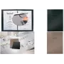 Pasta de documentos Sigel SM206 A4 antracite – capa de plástico com textura de linho