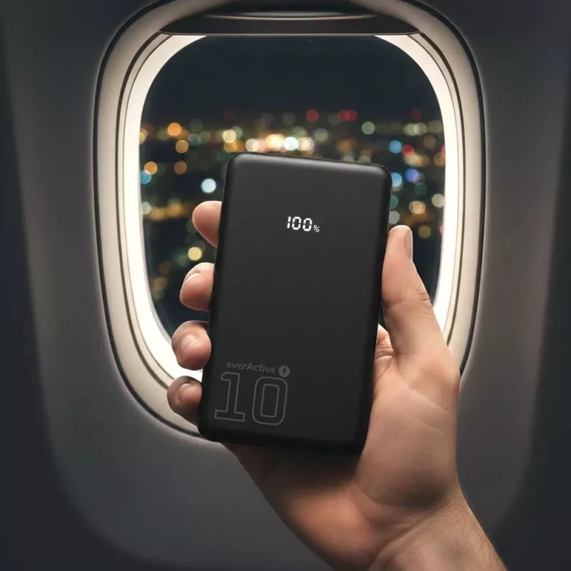 Powerbank portátil everActive EB-11QB 10.000 mAh, 2× USB-C 20W (QC4.0)