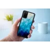 Capa de proteção iKins para Samsung Galaxy S20+ — blue lake acabamento preto