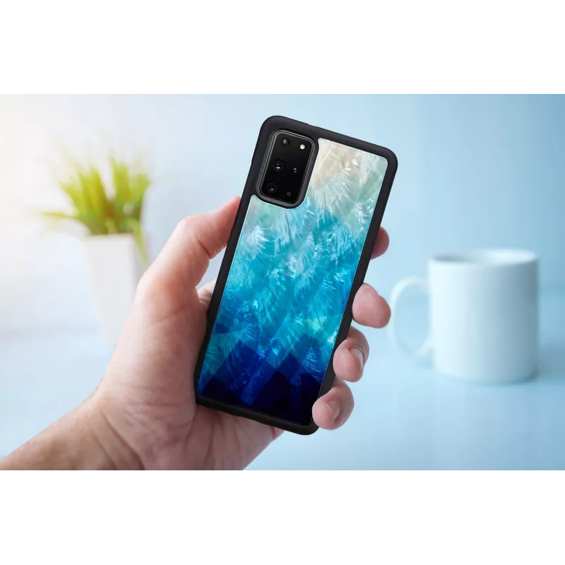 Capa de proteção iKins para Samsung Galaxy S20+ — blue lake acabamento preto