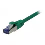 Cabo patch RJ45 - CAT6A 500 MHz - 5 m - verde - S-STP(S/FTP) - componentes testados (certificado GHMT) - AWG
