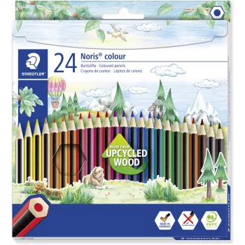 Lápis de cor Staedtler Noris colour 185 multicoloridos 24 unid.
