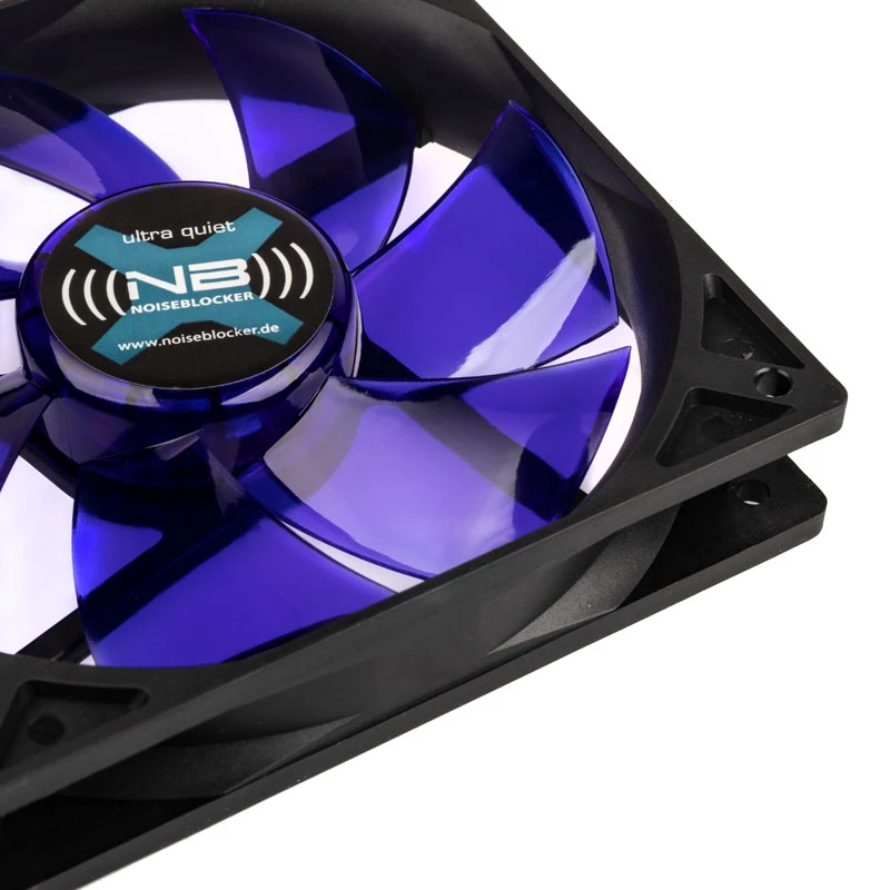 Ventoinha para caixa NoiseBlocker BlackSilentFan XLP 120 mm, 2000 U/min, 128 m³/h, 31 dB, 4,5 V, preto