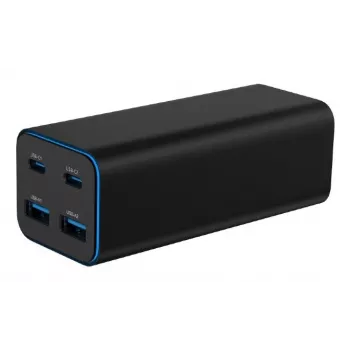 Gembird TA-UC-2A2C-PD100-01-BK Carregador para dispositivos móveis portátil, smartphone preto AC carregamento rápido interior